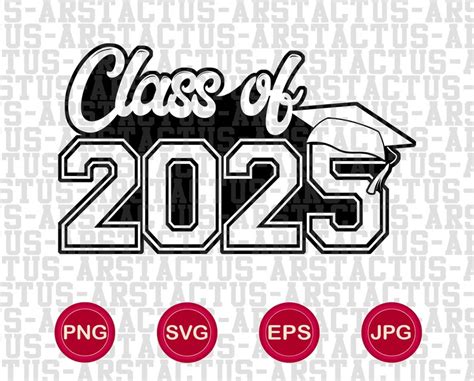 Class Of 2025 Png Svg Eps Graduation Design 2025 Senior Class Etsy Canada