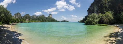 Panoramic View Of Railay Beach Thailand Stock Image Image Of Relax