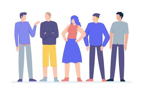 Free Vector Group Of People Illustration Pack