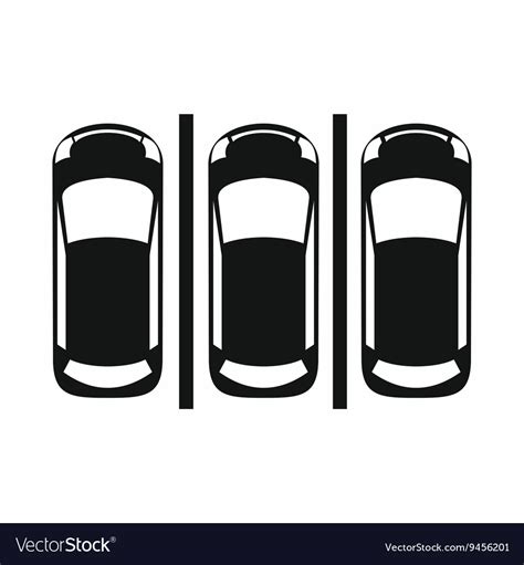 Car Parking Icon Simple Style Royalty Free Vector Image