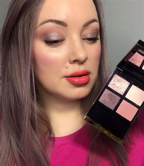 Tom Ford Insolent Rose Eyeshadow Quad Review Live Swatches And Makeup Look Beauty Trends And