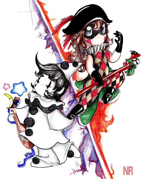 Harlequin And Pierrot By Milktoothcuts On Deviantart