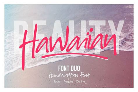 Hawaiian Font Duo Cool Fonts Signature Fonts Retro Font