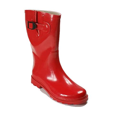 Tanleewa Fashion Womens Rain Boots Nonslip Rain Shoes Waterproof