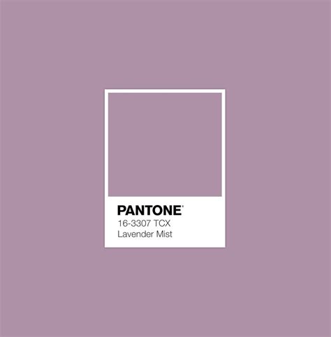 Lavender Mist Pantone Color Pantone Colour Palettes Pantone