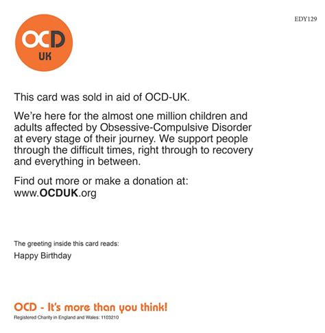 Bunny Happy Birthday Ocd Uk