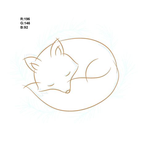Fox Line Drawing Cute Fox Drawing Fox Illustration Fox Drawing