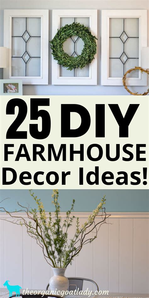 25 Diy Farmhouse Decor Ideas The Organic Goat Lady
