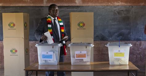 Zimbabwes Emmerson Mnangagwa Declared Winner In First Post Mugabe Election