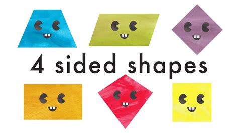 Learn Quadrilateral Shapes For Kids Learn 4 Sided Shapes Recognising
