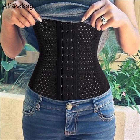 plus size waist shaper corset waist trainer belt steel bone modeling waist cincher girdle belt