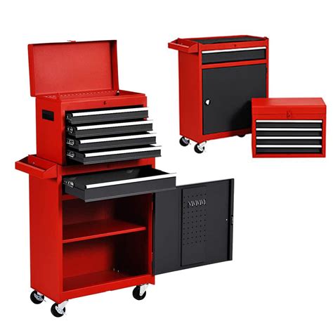 Buy Goplus 5 Drawer Rolling Tool Chest Tool Storage Box Removable