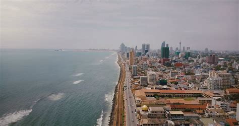 Amazing Aerial View Of Colombo Sri Lanka Stock Footage Sbv 325756582