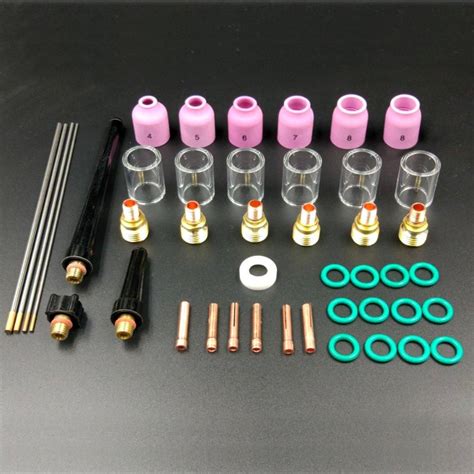 Us Pcs Tig Welding Torch Stubby Gas Lens Cup Kit For Wp