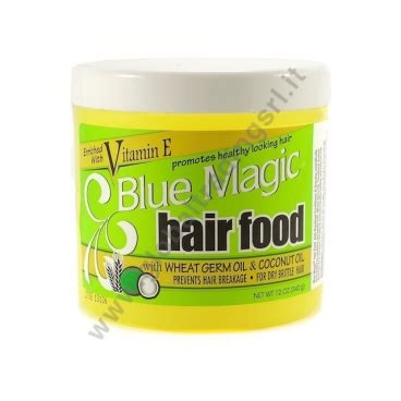 Enriched with vitamin e, wheat germ oil and coconut. BLUE MAGIC HAIR FOOD (12oz) 12x340g - Global Trading srl