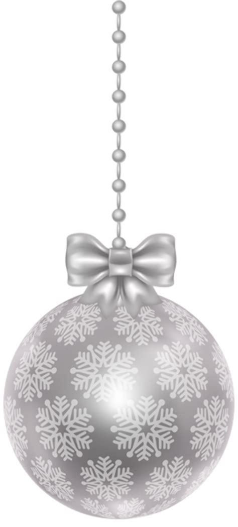 Download High Quality Christmas Ornament Clipart Silver Transparent Png