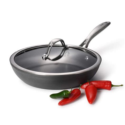 Procook Professional Anodised Non Stick Frying Pan With Lid 24cm