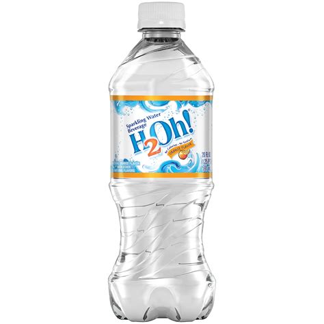 H2oh Orange Flavor Sparkling Water 20 Fl Oz Bottle