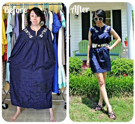 this woman transforms second hand clothes into elegant dresses thrift store outfits stylish