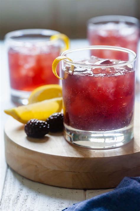 3 Ingredient Blackberry Gin Cocktails ~ Healthy Delicious