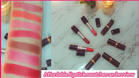 Affordable Lipsticks Swatches Review Medora Lipstick Swatch With