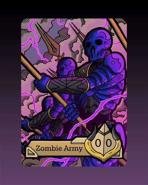 Zombie Army Token Custom Altered Mtg Magic The Gathering Etsy