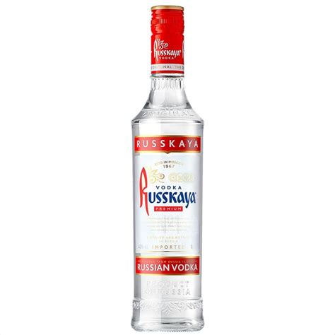 Vodka Russa Russkaya Garrafa 1 L Zona Sul