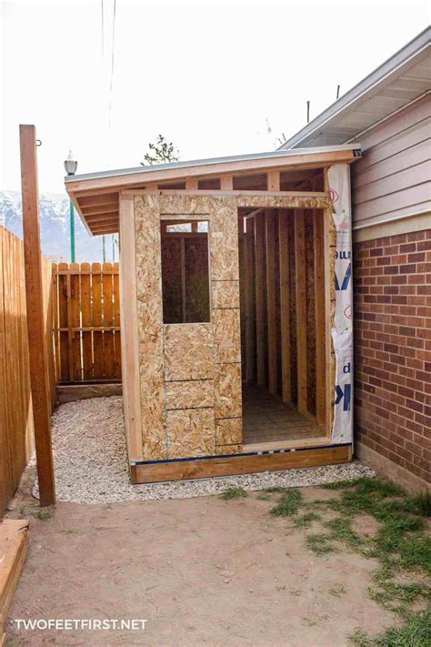 Build A Lean To Roof For A Shed Backyard Sheds Building A Shed Diy