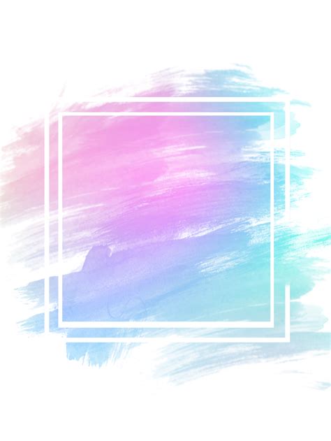 Abstract Color Pastel Watercolor Frame Border Frame Pastel Square My