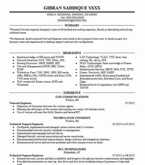 Check out this list of tips for an engineer resume that can help you get a job. Network Engineer Resume Sample | Technical Resumes ...