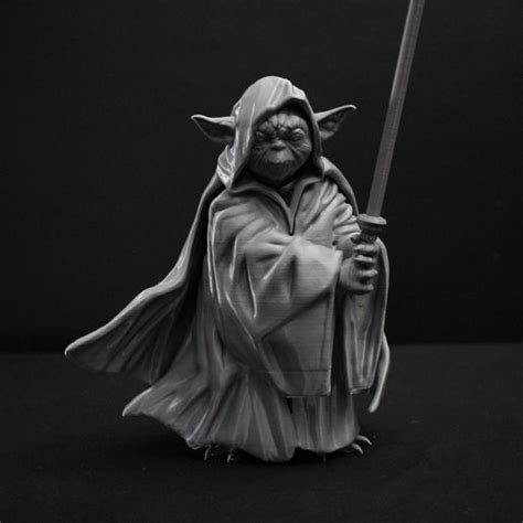 Obj File Star Wars Jedi Master Yoda 3d Printing Stl Diorama Action