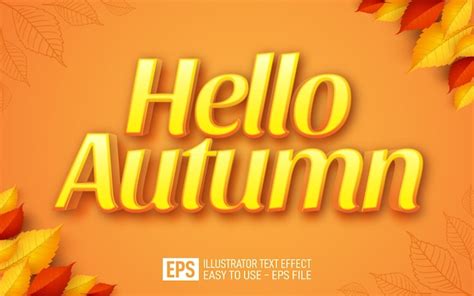 Premium Vector Hello Autumn Leaves Background