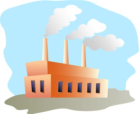 Factory Building Smoke · Free Vector Graphic On Pixabay