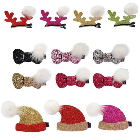 13 Colors Christmas Cap For Dogs Pet Cats Dogs Bowknot Costume Headwear