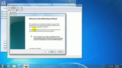 Tech Support How To Add A Legacy Device In Windows 7 Youtube