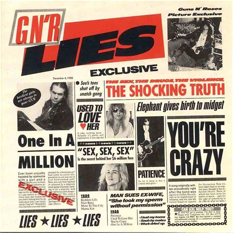 Guns n' roses released their first ep in 1986, which led to a contract with geffen; CD Review: G N' R Lies, by Guns N' Roses (1988) | The Ace ...