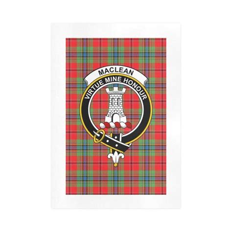 Maclean Clan Tartan Art Print Tartan Decor Hot Sale Scottish Clans