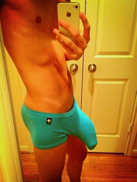 Stretching Out His Boxer Briefs With His Huge Cock Bulge