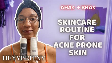 Aha Bha My Skincare Routine For Acne Youtube