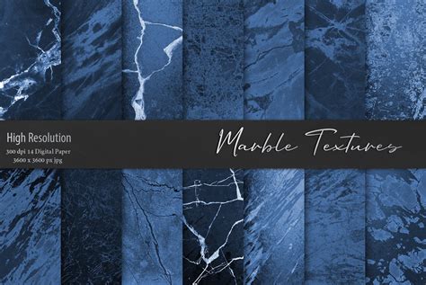 Navy Blue Marble Textures