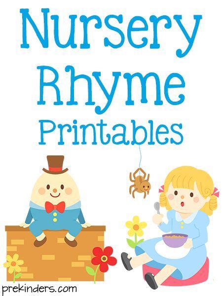 5 Best Images Of Preschool Nursery Rhyme Printables Nursery Rhyme Riset