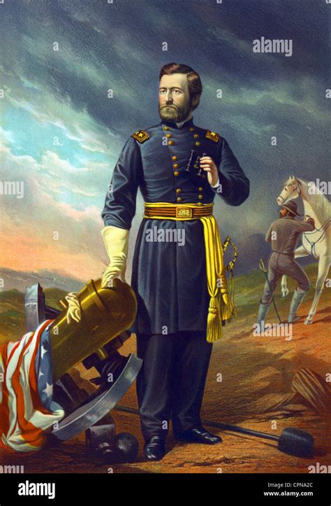 Vintage Portrait Of Ulysses S Grant 1822 1885 Stock Photo Alamy