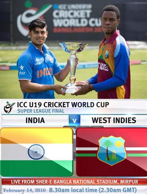 U19 World Cup 2016 Final India Vs West Indies Live Streaming Score 14 2