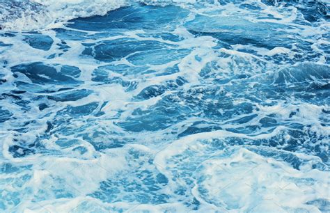 Aqua Blue Sea Water Background High Quality Nature Stock