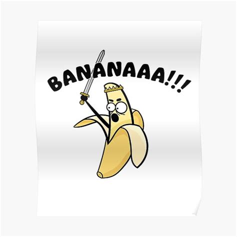 Bananaaa Poster For Sale By Mezma Redbubble