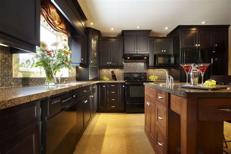 Kitchen cabinet design can go far beyond plain, old look of cabinets from the '80s and '90s you may be used to seeing. 60 Beautiful Kitchens Ideas With Black Granite - ROUNDECOR