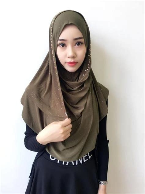 Buy 2019 Muslim Hijab Malaysia Sequins Turban Abaya Women Instant Hijabs Shawl