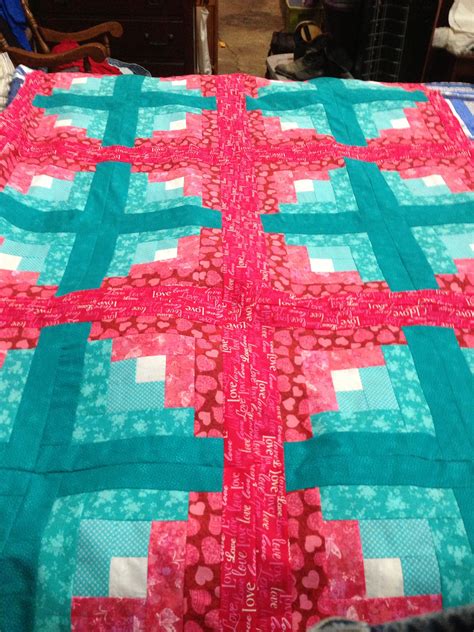 They create different quilt layouts and effects depending on the color, contrast, and placement. Hand Made Log Cabin Quilt by Darnelle Hillman | CustomMade.com