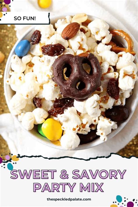 Sweet And Savory Party Mix Recipe Easy Popcorn Snack Mix