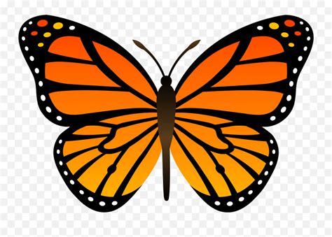 Butterfly Emoji Png 8 Png Image Monarch Butterfly Drawing Easy